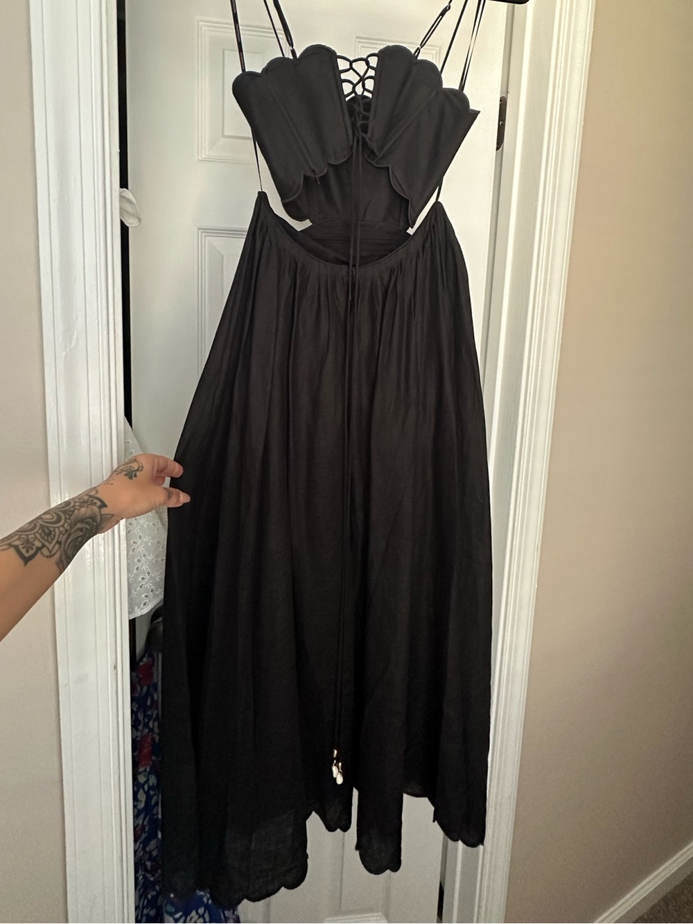 Zimmerman Jude Scallop Cutout Maxi Dress - Picture 8 of 8